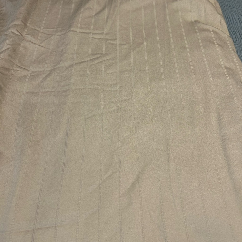 Beige Pinstripe Fabric